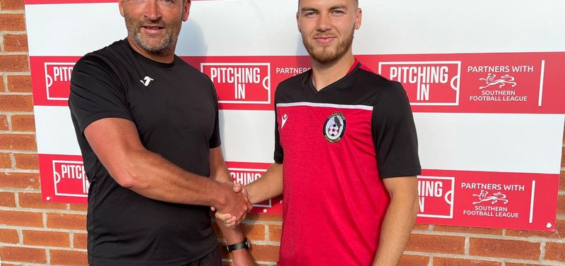 Luke Shaw with manager Adam Stevens
