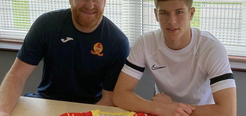 Brandon Patterson with manager Andy Whing