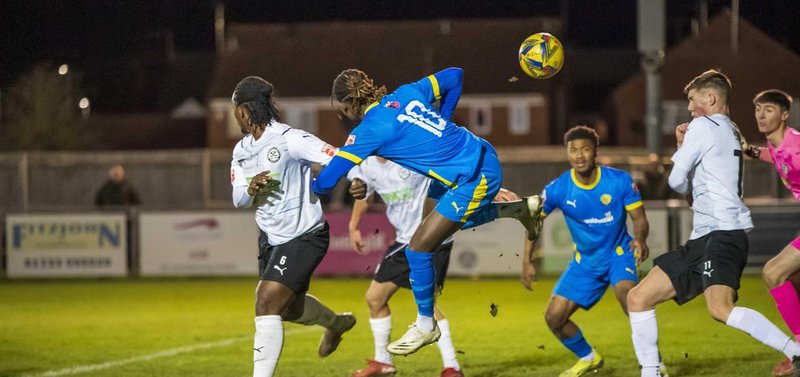 Action at Peterborough Sports (Photo: James Richardson)
