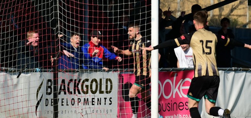 Corby Moore celebrates - Ian Middlebrook