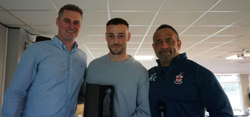 Ryan Wollacott receives his award